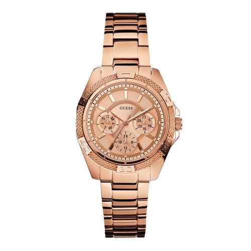 guess horloges dames rose goud